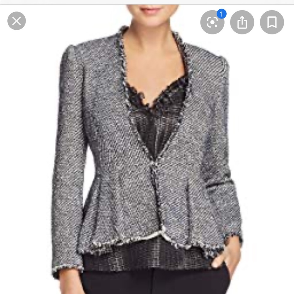 Rebecca Taylor Black peplum blazer